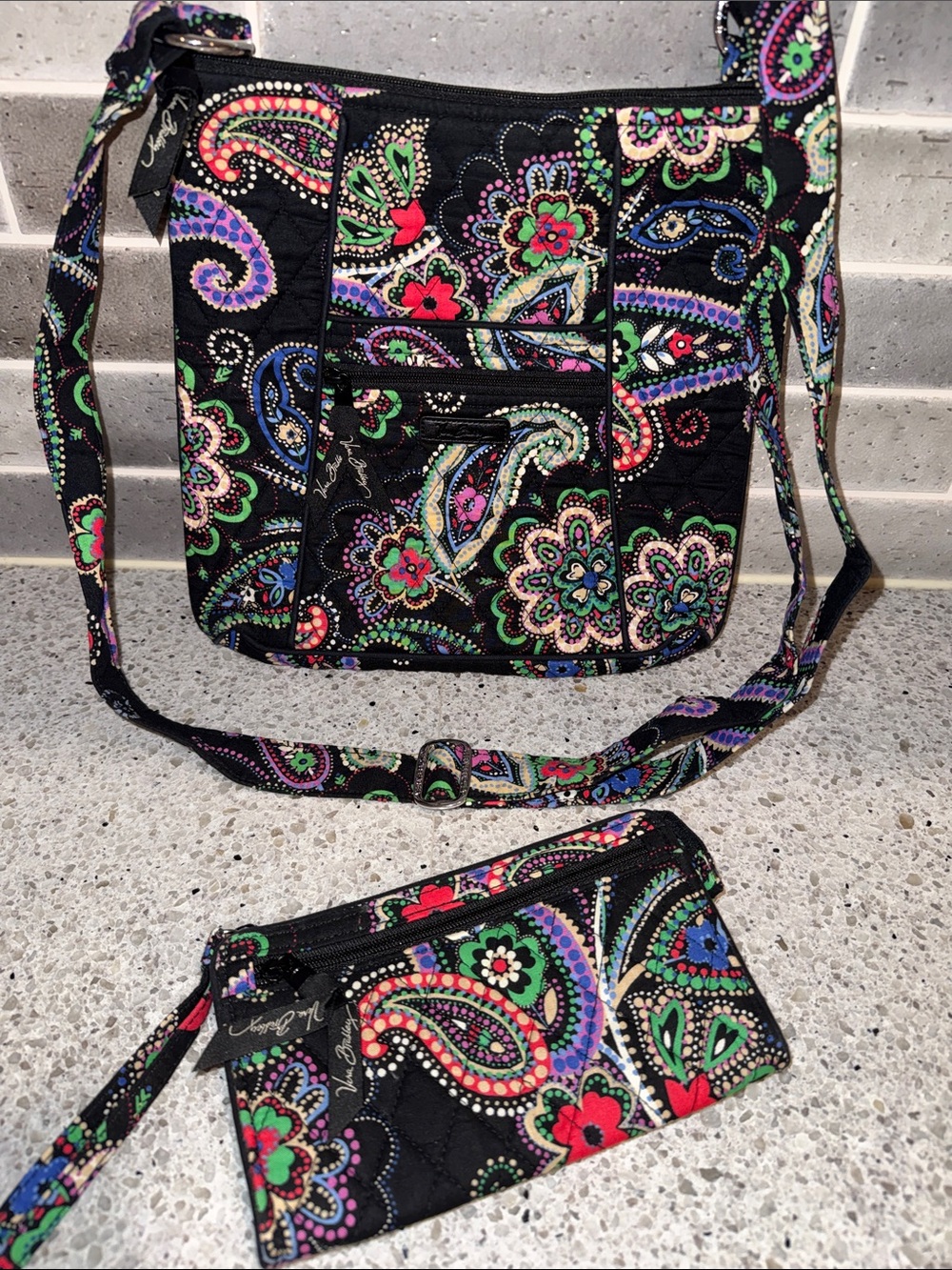 Vera Bradley Kiev Paisley Hipster and Zipfront Wallet